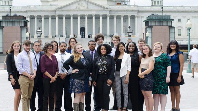 Group in front of Capitol