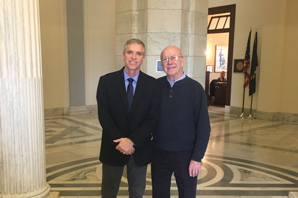Michael and Neil Snarr lobby their Senators during Annual Meeting 2018.