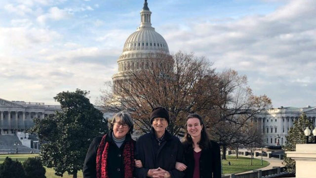 Sarah Haber and Chiyo Moriuchi enjoying time together at Annual Meeting 2018