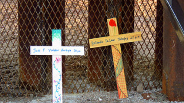 Crosses at the border