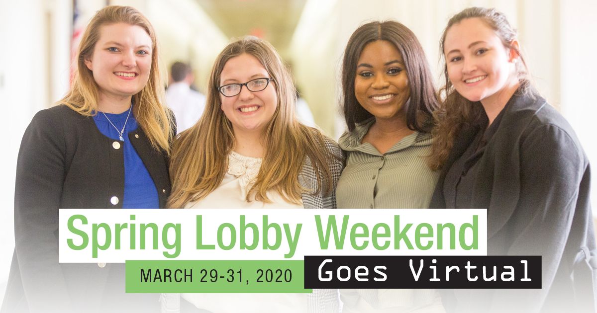 Spring Lobby Weekend will take place online, March 29-31