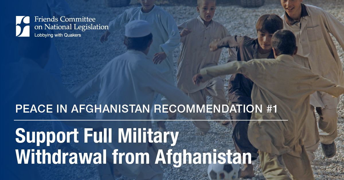 Peace in Afghanistan: Full Military Withdrawal