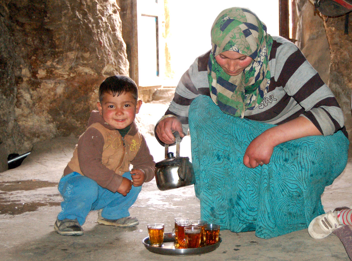 Family in South Hebron Hills