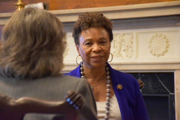 Rep. Barbara Lee (CA) meets with FCNL constituents, Annual Meeting 2017
