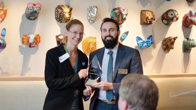 At the Islamic Society of North America’s (ISNA) 55th annual convention, Amelia Kegan was named the 2018 Interfaith Trailblazer of the Year.